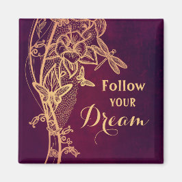 Íman Siga seu sonho borboleta elegante no Borgonha