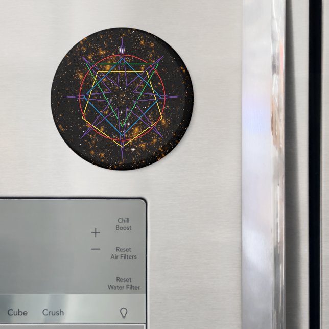 Íman Sigilo de Geometria Sagrada (In Situ (Fridge))