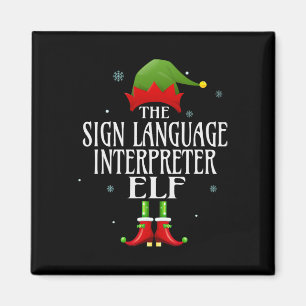 Íman Sign Language Interpreter Elf Matching Family Grou