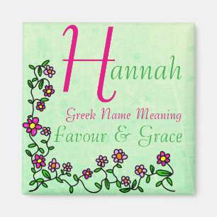 Íman Significado conhecido, Hannah, favor &
