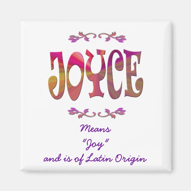 Íman Significado de Joyce Magnet (Frente)