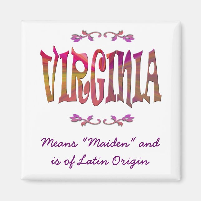 Íman Significado de Virginia Magnet (Frente)