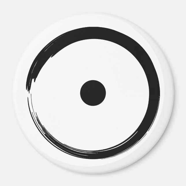 Íman Signo Astrológico do Sol - Círculo Zen Budista 1 (Frente)