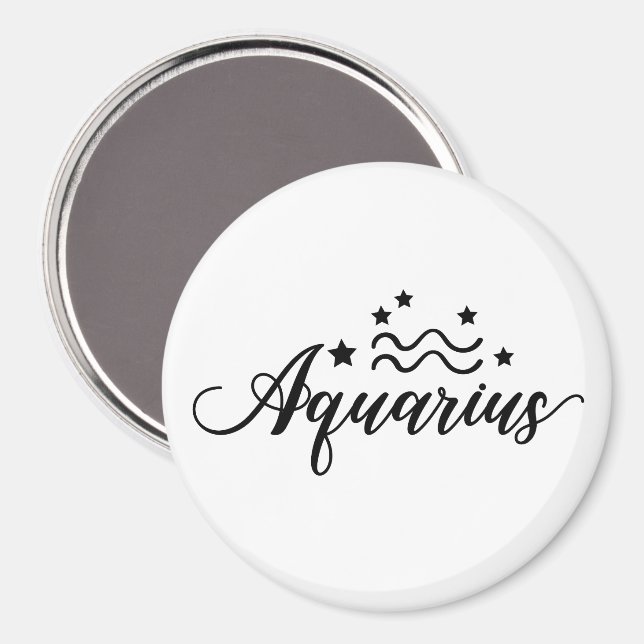 Íman Signo do Zodíaco Aquário (Front/Back)