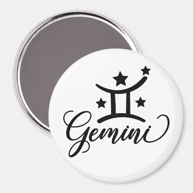 Íman Signo Zodiacal Gêmeos (Front/Back)