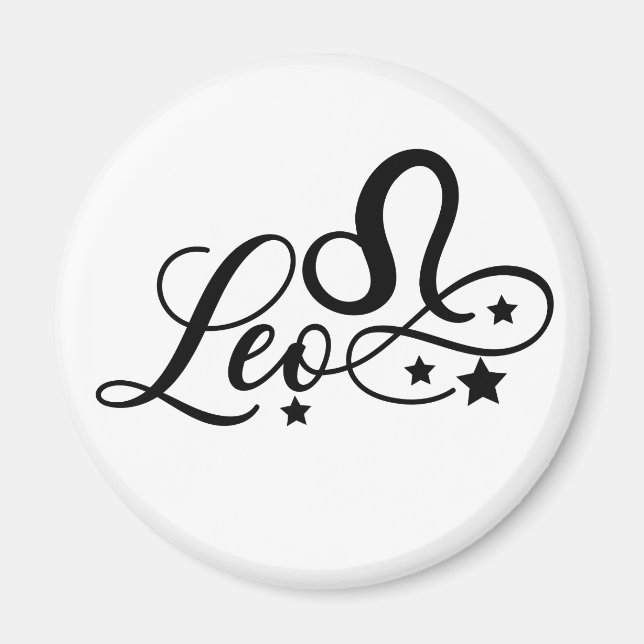Íman Signo Zodiacal Leão (Frente)