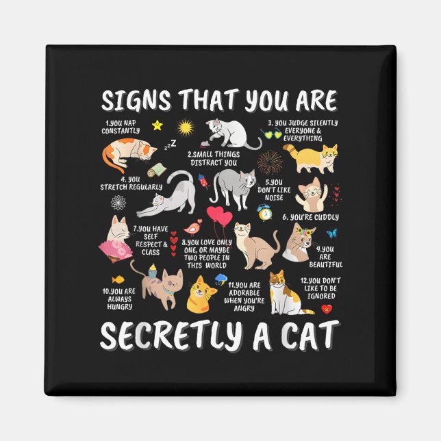 Íman Signs That You Are Secretly A Cat  (Frente)