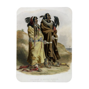 Íman Sih-Chida e Mahchsi-Karehde, indianos de Mandan,
