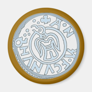 Íman Silbermünze vikingo silver coin vikings
