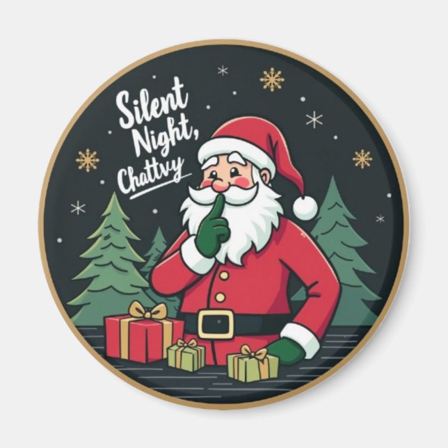 Íman Silent Night, Chatty Santa (Frente)