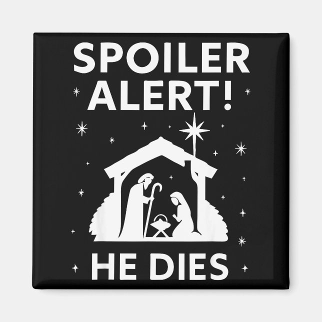 Íman Siler Christmas Nativity Scene Funny Christian Slo (Frente)