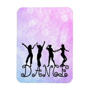 Íman Silhouette Dancers Bokeh Dance