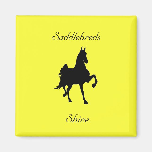 Íman Silhouette de Cavalo de Saddlecriado (Frente)