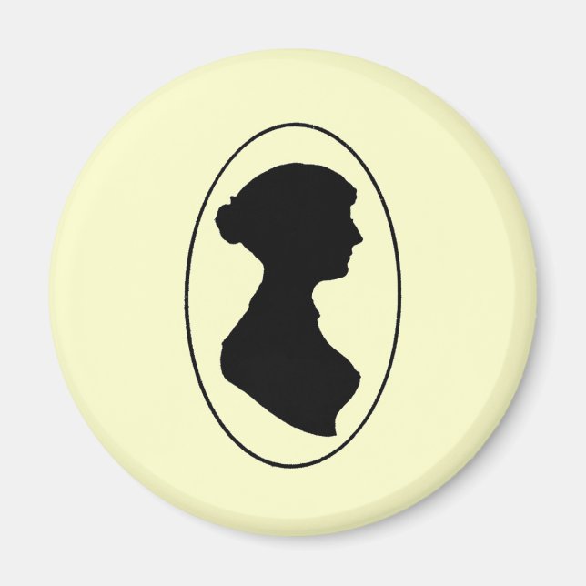 Íman Silhouette de Jane Austen (Frente)