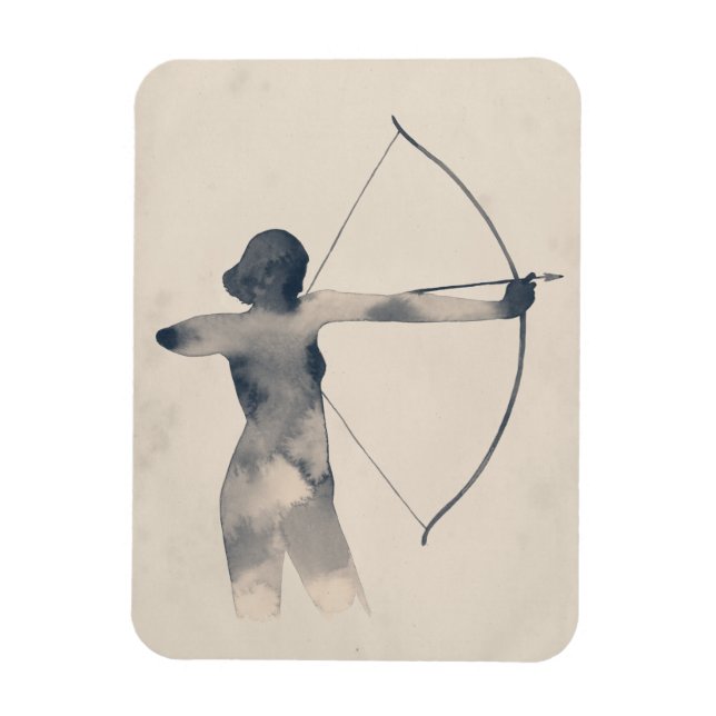 Íman Silhouette Watercolor (Vertical)