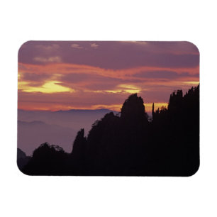 Íman Silhueta da Montanha Amarela (Mt. Huangshan) ao