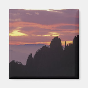 Íman Silhueta da Montanha Amarela (Mt. Huangshan) ao