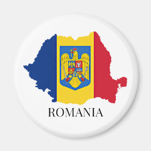 Íman Silhueta da Romênia, rotulada,