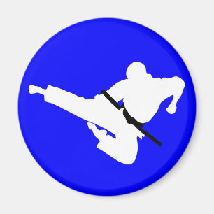 Íman silhueta de artes marciais