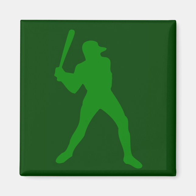 Íman silhueta de beisebol (Frente)