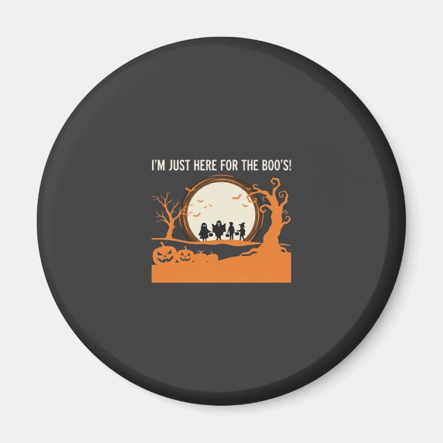 Íman Silhueta de Fantasma de Halloween Boo (Frente)