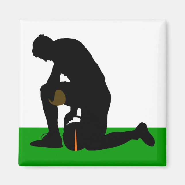 Íman silhueta de jogador de futebol (Frente)