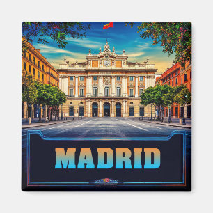 Íman 🧲 Silhueta de Madrid Férias Memória Espanha 🌇