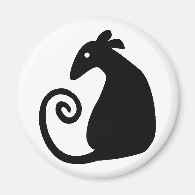 Íman Silhueta de rato ímã de rato (Frente)