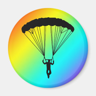 Íman silhueta de skydiver