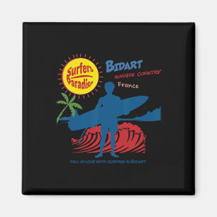 Íman Silhueta de Surfista de Bidart Sque County França