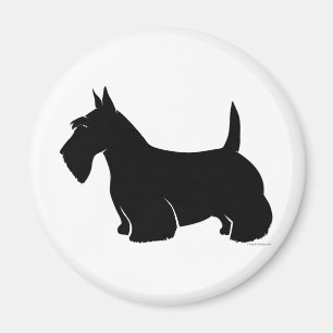 Íman Silhueta do clássico de Terrier do Scottish