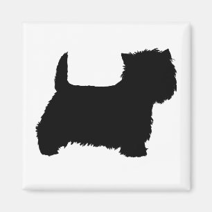 Íman Silhueta do Terrier West Highland White