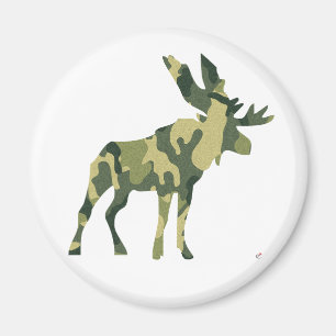 Íman Silhueta dos alces da camuflagem