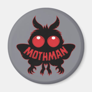 Íman Silhueta Misteriosa do Mothman de Olhos Vermelhos