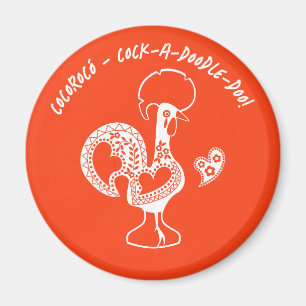 Íman Silhueta Moderna do Riser Antecipado do Galo Portu