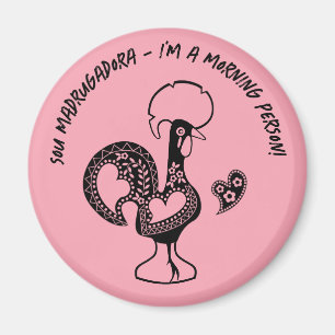 Íman Silhueta Moderna do Riser Antecipado do Galo Portu