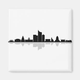 Íman Silhueta Skyline da cidade de LEIPZIG Alemanha