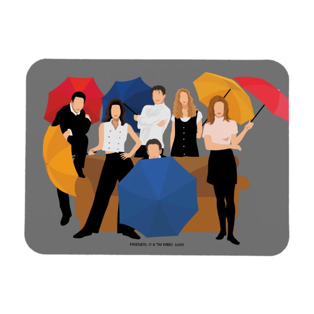 Íman Silhuette de caracteres AMIGOS™ (Horizontal)