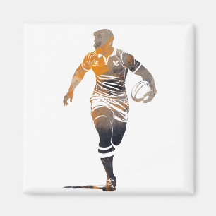 Íman Silhuette de Desafio do Esporte do Rugby