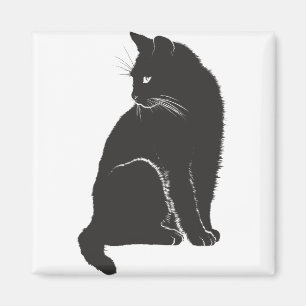 Íman Silhute de sombra de gato