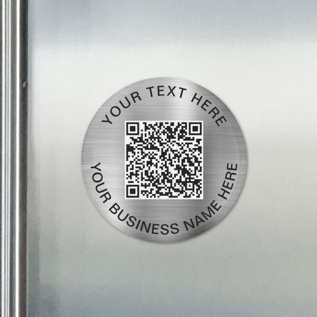 Íman Silver de Promocional de Código QR (QR Code Promotional Silver Magnet)