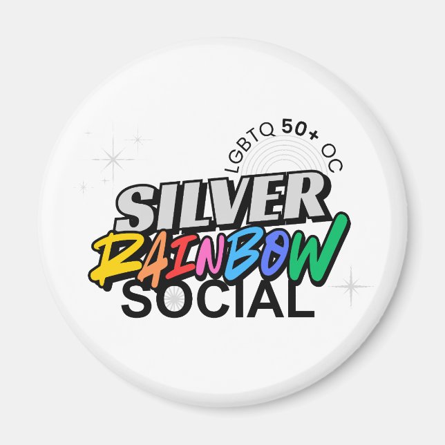 Íman Silver Rainbow Keychain (Frente)