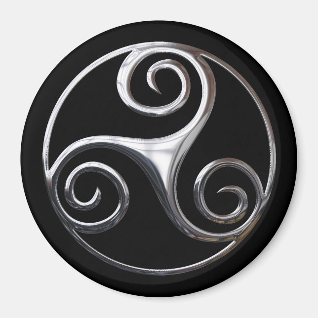 Íman Silver Triskelion (Frente)