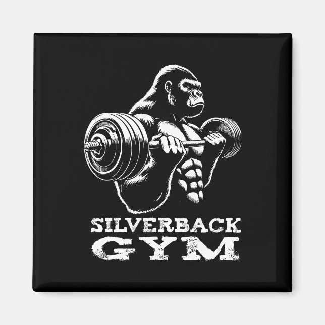 Íman Silverback Gym Gorilla Weighhing Workout Fitne (Frente)