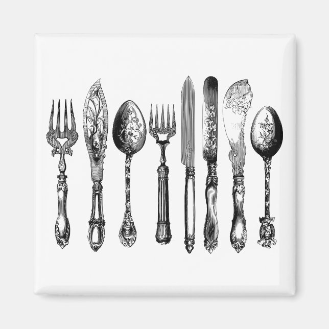 Íman Silverware vitoriano (Frente)