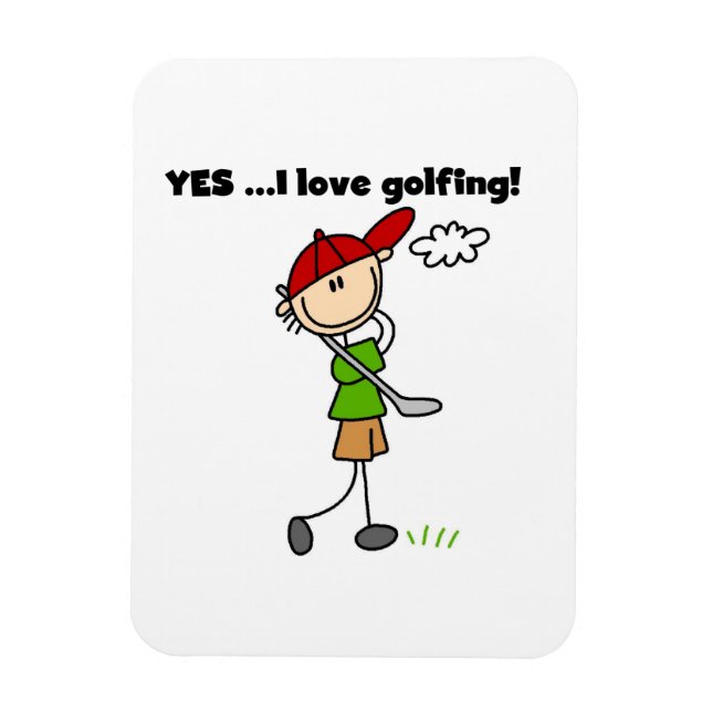 Íman Sim, eu amo golfe (Vertical)