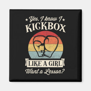Íman Sim, eu sei que eu pratico kickboxing como uma gar