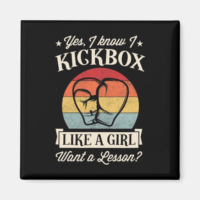 Íman Sim, eu sei que eu pratico kickboxing como uma gar (Frente)