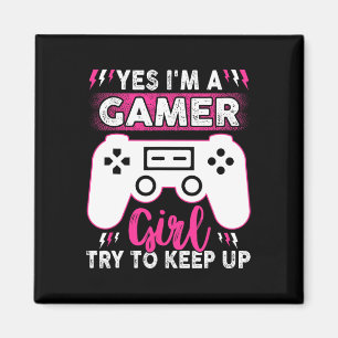 Íman Sim, Eu Sou Gamer Girl Tenta Continuar A Jogar Jog