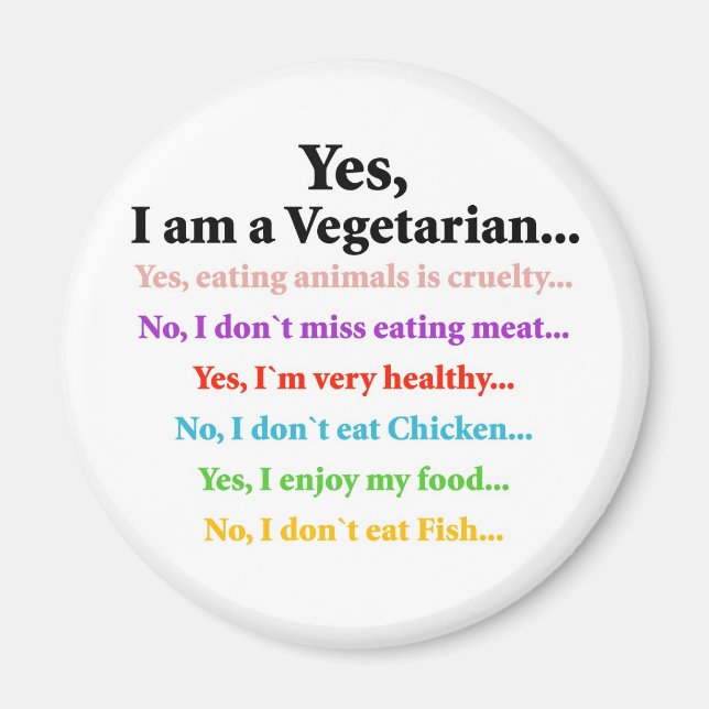 Íman Sim, sou vegetariano... (Frente)